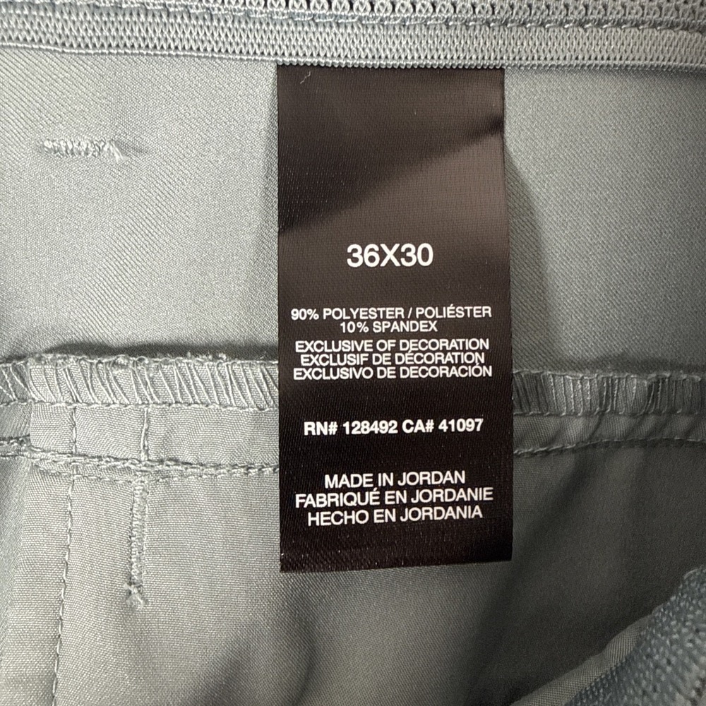 Greg Norman Golf Performance Pants Mens 36x30 BLUE Comfort Stretch Waistband NEW - Picture 8 of 8